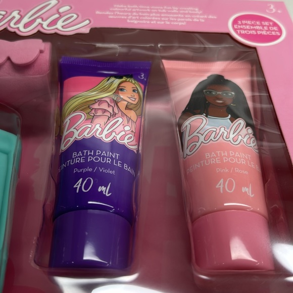 Barbie Bath Time Paint Set Including Paint Tubes & Paint Roller Stamp New Sealed - Picture 9 of 11